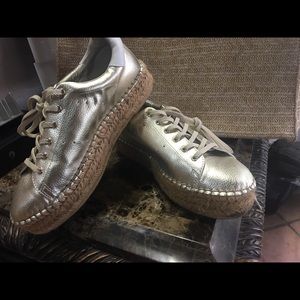 Women’s Steve Madden Pace/Gold Espadrilles